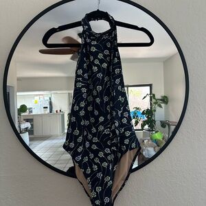J.Crew High-Neck Halter Swimsuit